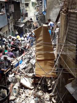 Kesarbai building collapses in Mumbai's Dongri