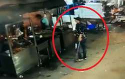 Man seen vandalising shops in Delhi's Welcome area