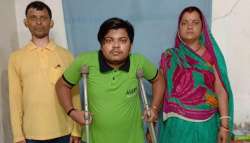 Physically challenged boy clears NEET after travelling miles on crutches