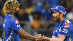 Lasith Malinga with Rohit Sharma