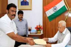 Karnataka Congress MLA Anand Singh submits resignation to the Governor from his assembly membership