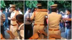 Hyderabad youth kisses cop during Bonalu celebration