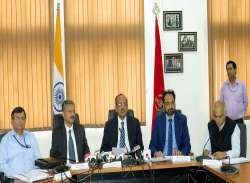 Joint Secretary, Ministry of Home Affairs, S.C.L. Das addresses the media after the conclusion of 2nd round of discussions with Pakistan on Kartarpur Sahib Corridor, at Attari near Amritsar