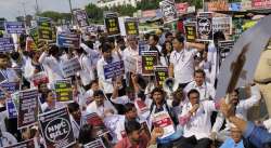 Over 200 policemen and traffic personnel were deployed to regulate traffic. The doctors wanted to march to Parliament, but were moved back to outside AIIMS.
 