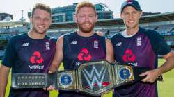 World Cup winners England receive customised WWE Championship belt