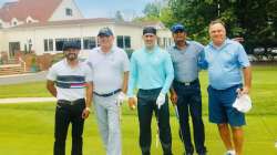 MS Dhoni, Kedar Jadhav spend National Sports Day playing golf | See photo