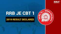 RRB JE?CBT?1: Railway Recruitment Board Chandigarh releases Merit list