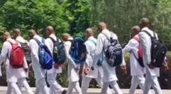 150 first-year MBBS Students were forced by the seniors to get their heads tonsured and salute them