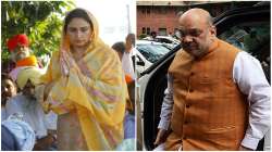 SAD chief Sukhbir Badal, Harsimrat meet Amit Shah