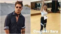 This video of Sara Ali Khan goofing around during Coolie No 1 rehearsal goes viral, courtesy Varun Dhawan