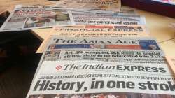 India's newspapers react to J&K decision