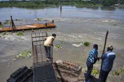 Over 200 people have been shifted to the makeshift shelter erected by the local administration near 