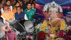 Amitabh Bachchan-Abhishek visit Lalbaugcha Raja, Ambanis join to seek blessings from Lord Ganesha