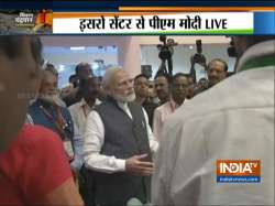 Be courageous: In two words PM Modi tries to shed away gloom at Isro center in Bengaluru