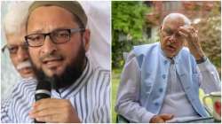 AIMIM chief Asaduddin Owaisi and former chief minister of Jammu and Kashmir Farooq Abdullah 