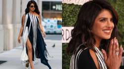 Priyanka Chopra slays in black and white thigh-high slit outfit in New York