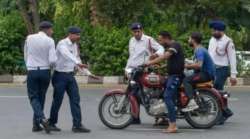 Plastic bucket protest by RJD against amended Motor Vehicle Act