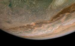 NASA captures swirling clouds on Jupiter