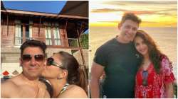 Madhuri Dixit celebrates Karwa Chauth, 20th wedding anniversary with husband Shriram Nene in Seychel