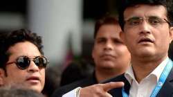 Former Indian cricketers Sachin Tendulkar, Sourav Ganguly