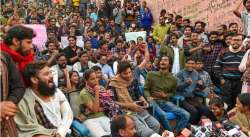 JNU hostel fee hike: Students form human chain in Delhi to support JNUSU's protest 