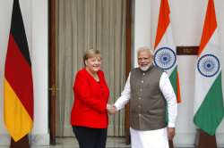 PM Narendra Modi with German Chancellor Angela Merkel