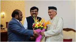 Sanjay Raut with Maharashtra Governor Bhagat Singh Koshyari