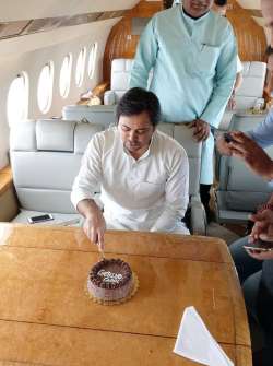 Tejashwi Yadav draws flak for b'day celebration in plane