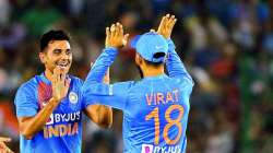 india vs west indies, Deepak Chahar, Virat Kohli