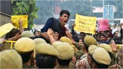 JNU protest Delhi traffic