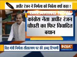 Adhir Ranjan Chowdhury's jibe at Finance Minister in Lok Sabha