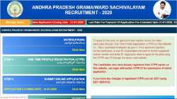 AP Grama Sachivalayam 2020 registration closing shortly, Get direct link to apply now