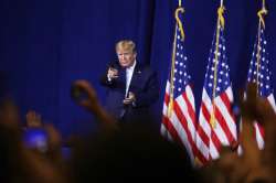 President Donald Trump speaks during an "Evangelicals for Trump Coalition Launch" at King Jesus Inte