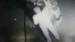 CCTV footage shows cop stealing milk packets from Noida store