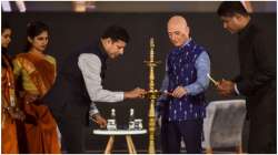 Amazon boss Jeff Bezos at an event in New Delhi on Wednesday.