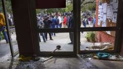 Day five after JNU violence: Shards of broken glass in hostel, 'Black Sunday' graffiti in campus