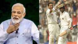 narendra modi, rahul dravid, vvs laxman, anil kumble, narendra modi speech, pm modi, 2001 kolkata te