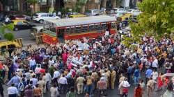 Protest in Pune against JNU violence, Congress leader Vishwajeet Kadam takes part