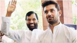 Lok Janshakti Party president Ram Vilas Paswan and Chirag Paswan