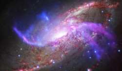 Core of huge dying galaxies formed 1.5 billion years after Big Bang