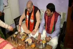 Amit Shah, Manoj Tiwari, delhi assembly election, 