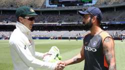 Tim Paine with Indian skipper Virat Kohli