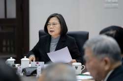 A file photo of Taiwan's two-term President Tsai Ing-wen