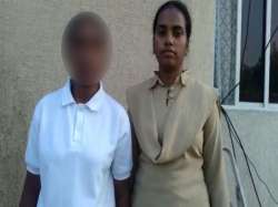 Andhra woman constable, woman constable, woman constable filmed,