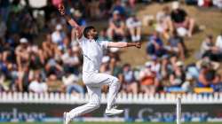 Jasprit Bumrah in action during the first Test in Wellington