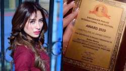 Bigg Boss 13’s Mahira Sharma reacts to forging Dadasaheb Phalke International award