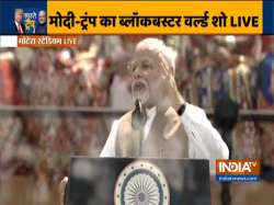 PM Modi at Motera Stadium