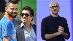 sachin tendulkar, virat kohli, sachin tendulkar virat kohli, satya nadella, microsoft ceo