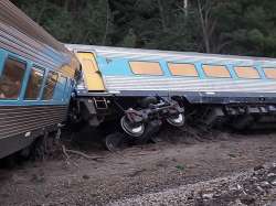 Train derails in Australia