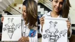 COVID-19: Hina Khan sketches India in lock and depicting lockdown